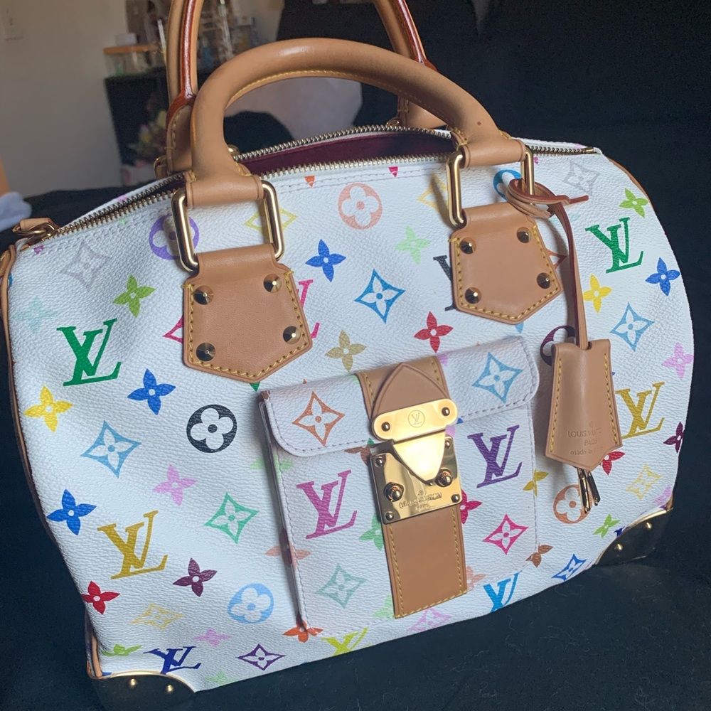 Taskashi Murakami X Louis Vuitton multi color speedy 30